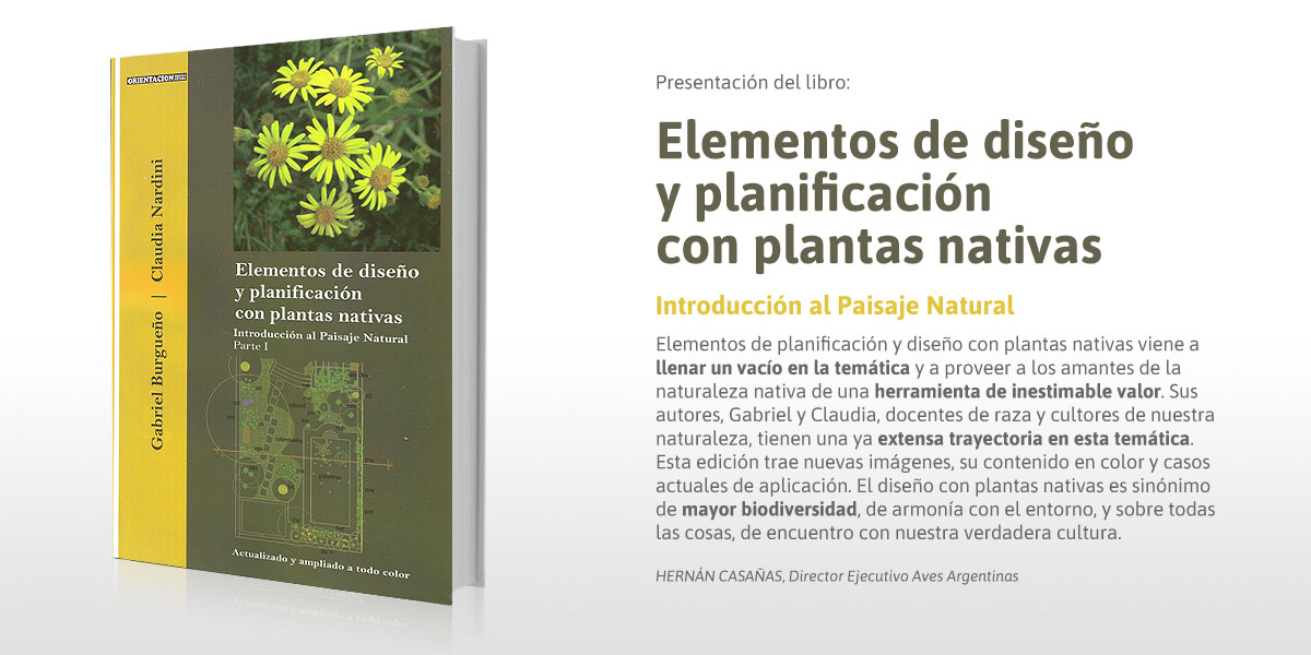 elementos de diseño y planificación con plantas nativas