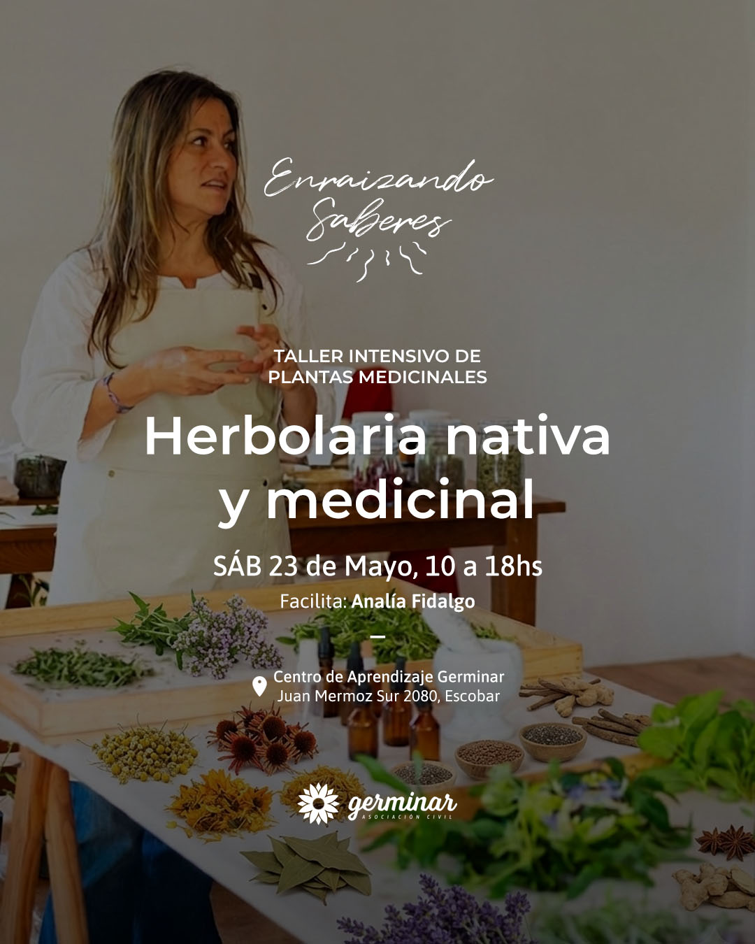 Ciclo Enraizando Saberes - Herbolaria nativa y medicinal con Analia Fidalgo